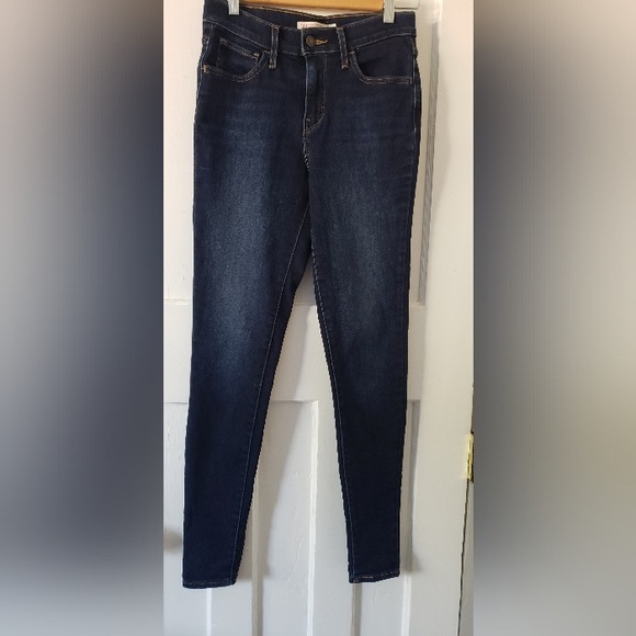 Levis® Premium 720 High Rise Super Skinny Womens Jeans Dark Wash Sz 25 - Picture 2 of 10